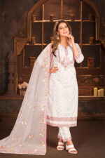 Chanderi Suit set with dupatta