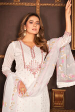 Cream Chanderi Suit Set